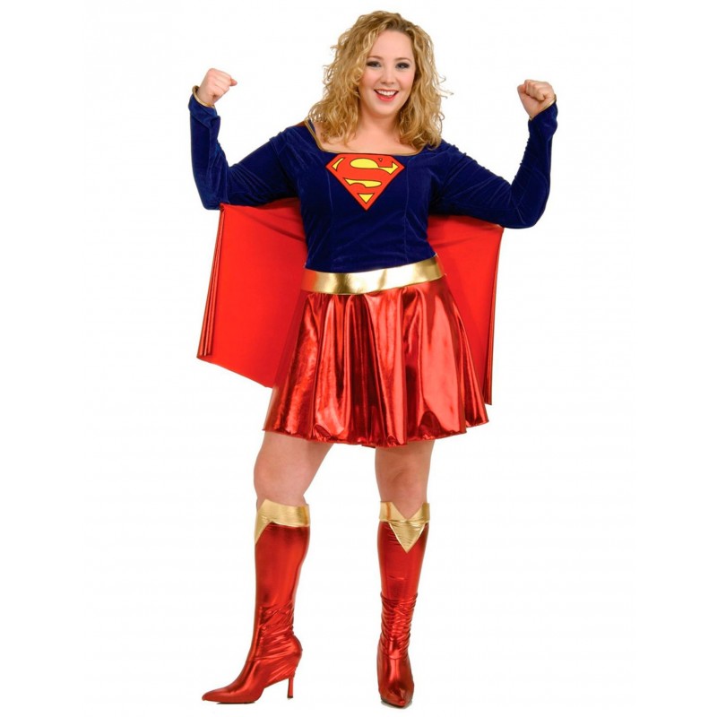 Brote tolerancia Refinamiento Disfraz de supergirl para mujer (talla grande) | Party Fiesta