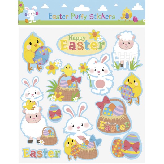 EASTER PUFFY STICKERS 350X270X10MM