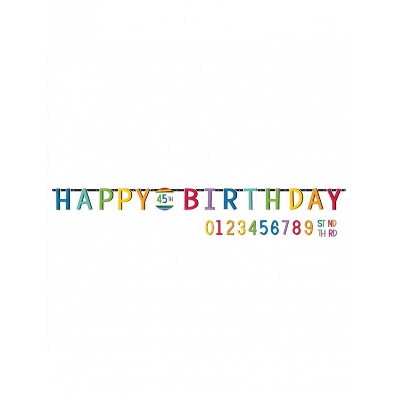BANNER PERSONALIZABLE RAINBOW 3 M