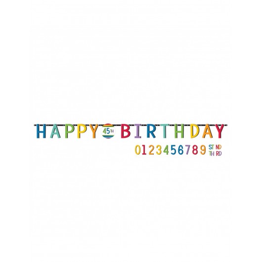BANNER PERSONALIZABLE RAINBOW 3 M
