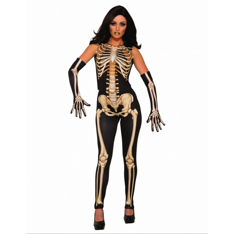 Retirada templado Explícito Disfraz de esqueleto realista para mujer | Party Fiesta