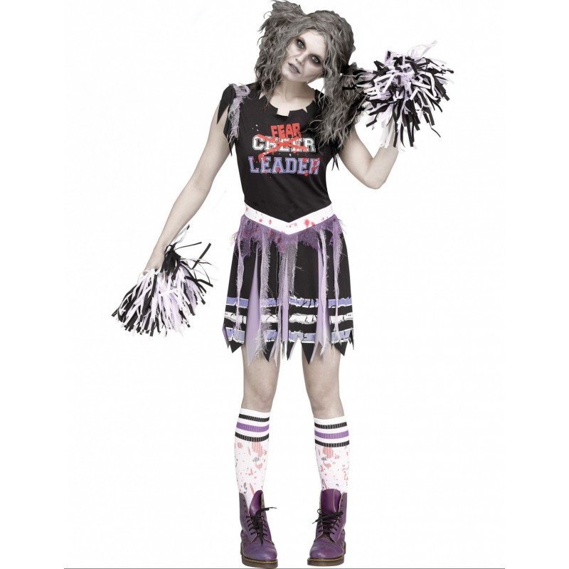 entrada Vendedor espectro Disfraz de animadora zombie para mujer (l) | Party Fiesta