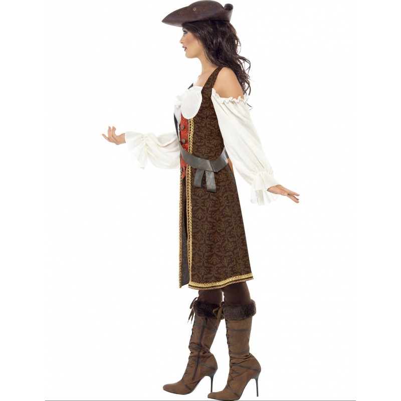Disfraz de Mujer Pirata con gorro - Disfraces MF