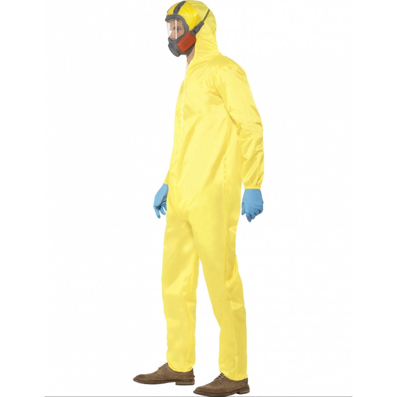 Hombres's Disfraz de riesgo biológico barato Halloween con gafas amarillas Breaking  Bad mono Carnaval Pascua Purim Fancy Dress_v
