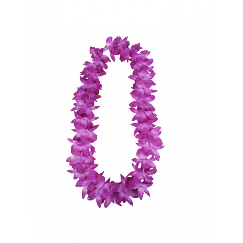 173 Collar Hawaiano Flores Tela Barato Mayoreo Promocion