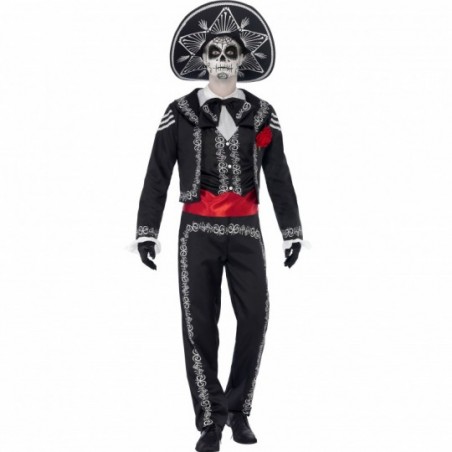 Disfraz de mariachi esqueleto para hombre | Party Fiesta