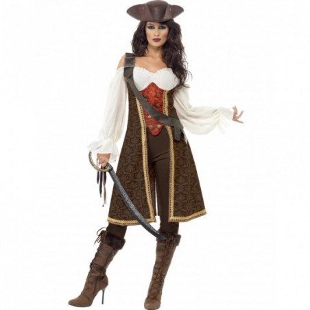 Disfraz de pirata del océano para mujer | Party Fiesta