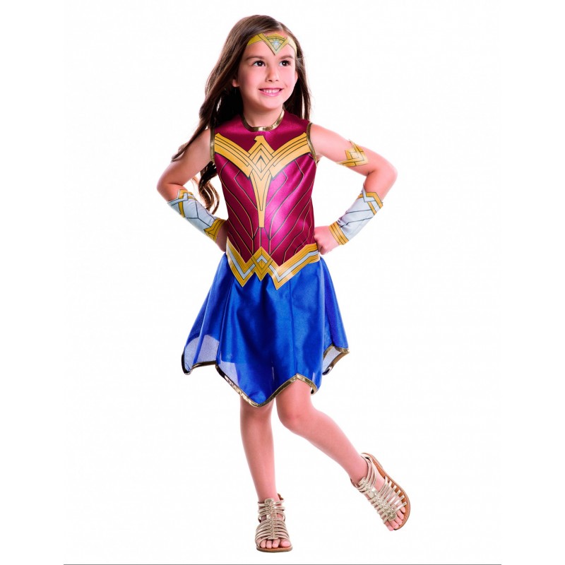 Disfraz de wonder woman batman vs. superman para niña | Party Fiesta