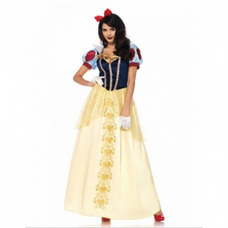 Disney vestido de Cosplay para mujer, Blancanieves, Princesa de
