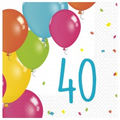 Bouquet de globos de 40 cumpleaños