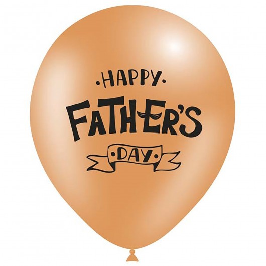 8 GLOBOS LÁTEX “HAPPY FATHER'S DAY”