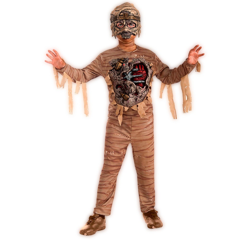 caos calor Experimentar Disfraz de momia con luz y sonido para niño | Party Fiesta