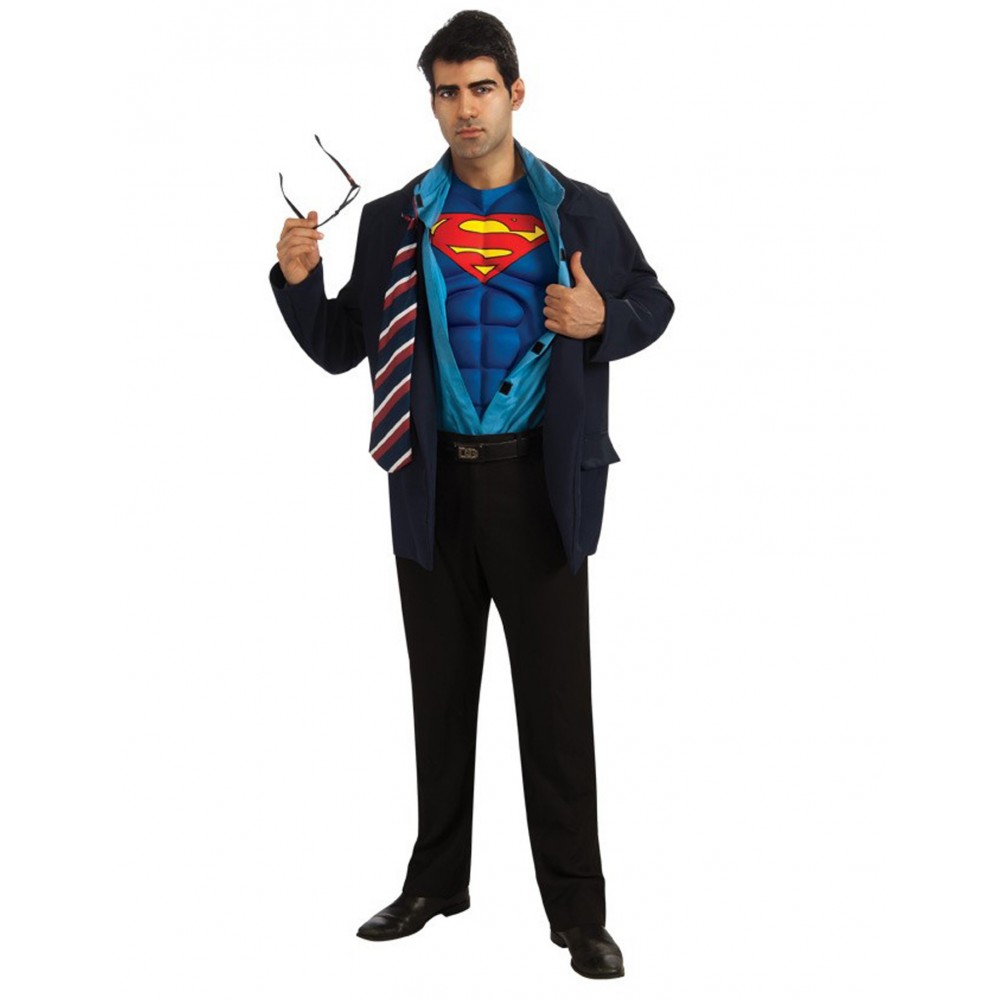 Destino Final Antibióticos Disfraz de clark kent - superman para hombre (t. única) | Party Fiesta