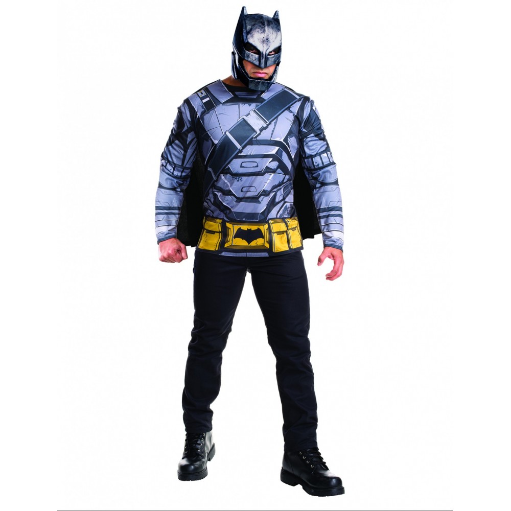 acortar Lo dudo Entender mal Kit disfraz batman acorazado para hombre (t. única) | Party Fiesta