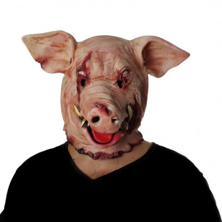 Escrutinio Continuo Pera Máscara cerdo sangriento | Party Fiesta