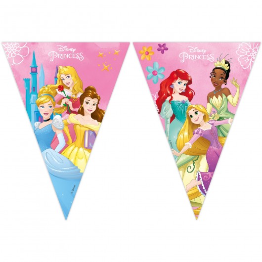 9 BANDERINES PAPEL PRINCESAS LIVE YOUR STORY
