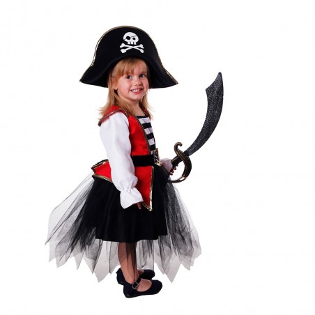 Disfraz de pirata para niños con accesorios de pirata, disfraz de fiesta de  Halloween