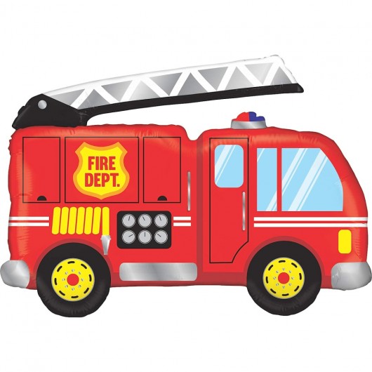 Formballon Feuerwehrauto 79 x 48 cm