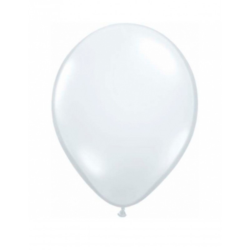 50x Luftballons transparent Diamond Clear