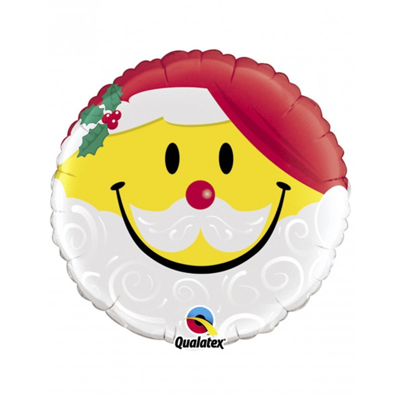 Mylarballon Santa Claus Smiley