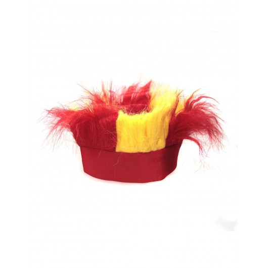 Stachelfrisur-Perücke mit La Roja-Stirnband