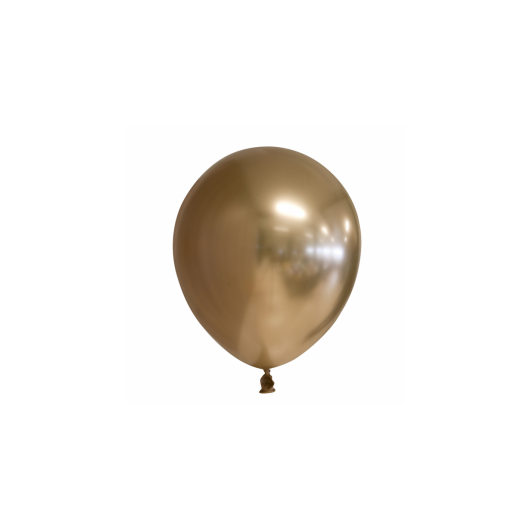 10x Ballon gold chome 30 cm