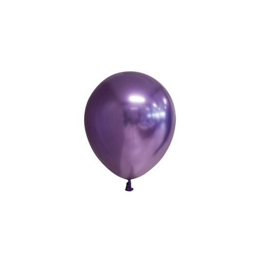 10x Ballon purpur chome 30 cm