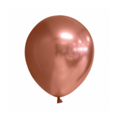 10x Ballon kupfer chome 30 cm