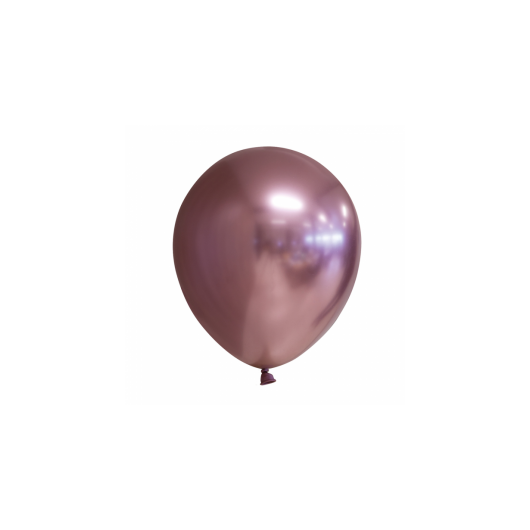 10x Ballon rosegold chome 30 cm