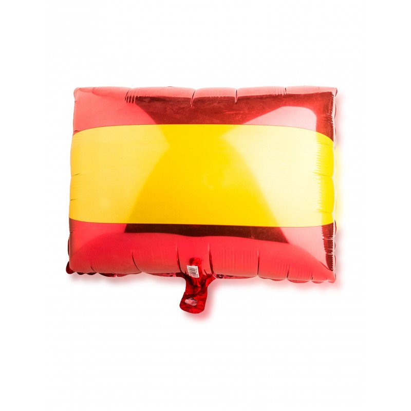 Eckiger Mylar Luftballon Spanien-Fahne