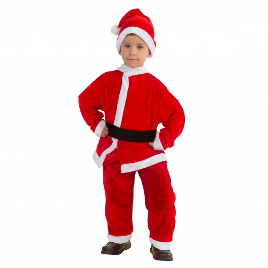 Kostüm Santa Junge mit Gürtel