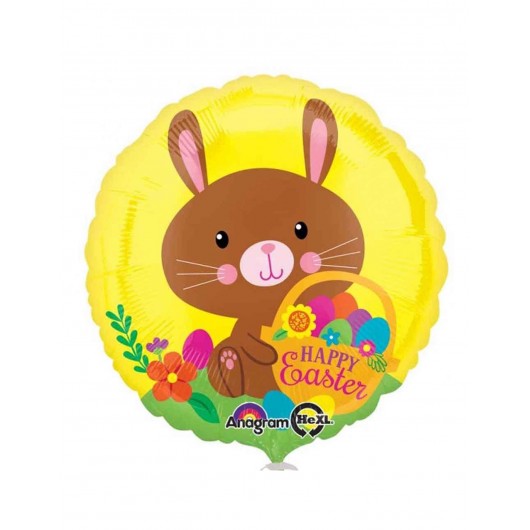Mylar-Ballon Hase 'Happy Easter'