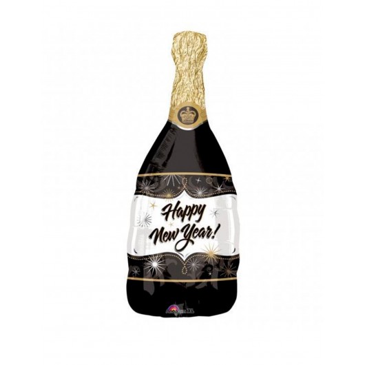 Mylar-Ballon Champagnerflasche 91 cm