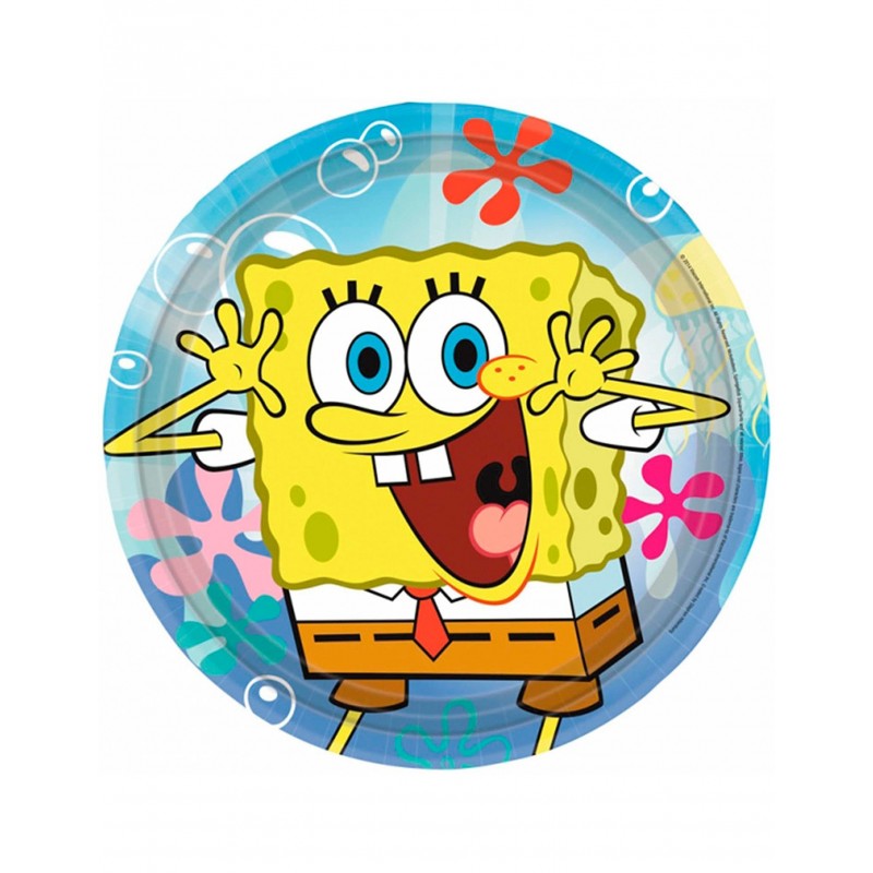 8x Teller Sponge Bob 23 cm