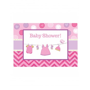 8x Einladung Baby Shower...