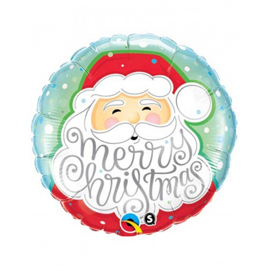 Mylarballon Santa Claus ''Merry Christmas''