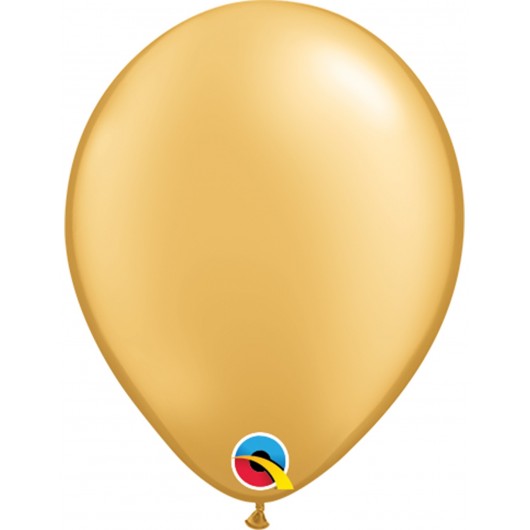 100 Luftballon Latex Gold 13 cm