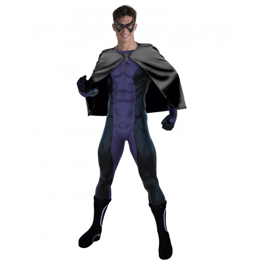 Umhang Superheld schwarz 70 cm