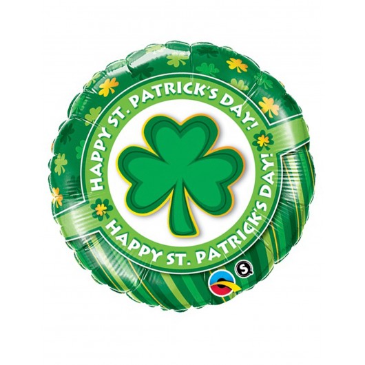 Mylar-Ballon 'Happy St. Patrick's Day'