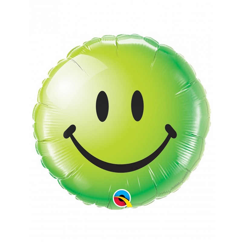 Mylar-Ballon grüner Smiley