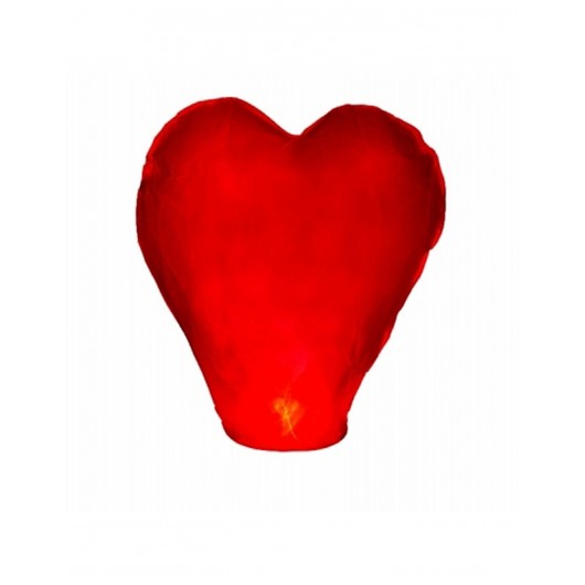 Skylantern Herz rot 33 x 83 x 90 cm