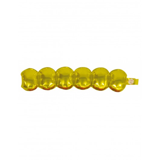 Mylar-Ballon Armreif gold 10 cm