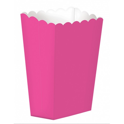 10X Popcorn Schächtelchen Pink 18 cm
