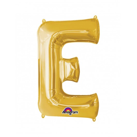 Formballon Buchstabe E gold 86 CM
