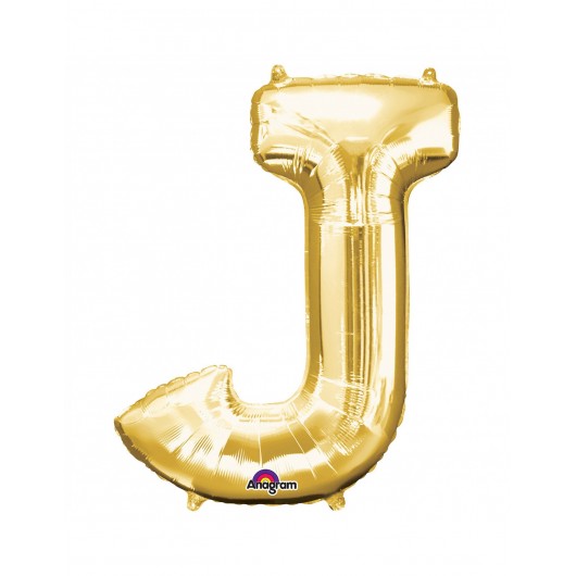 Luftballon J 40 cm gold