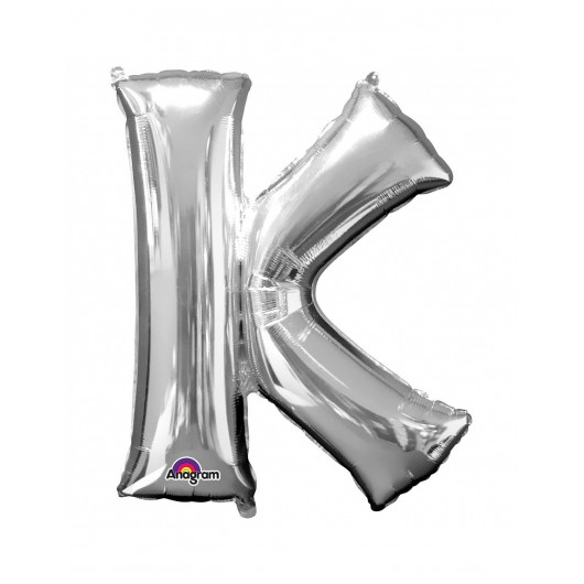 Luftballon K 86 cm silber
