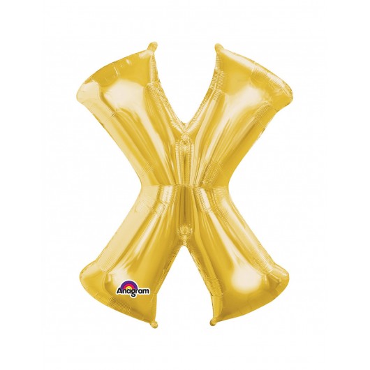 Luftballon X 40 cm gold