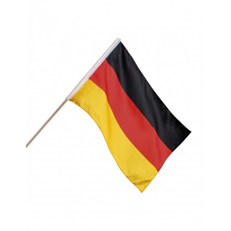 Stockflagge Deutschland mit Friedenstaube Fahne Flagge 30 x 45 cm