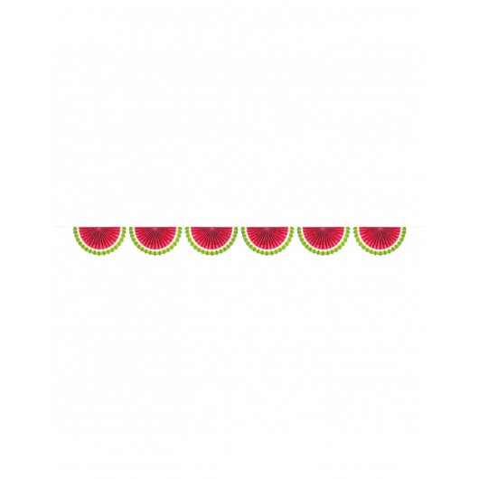 Papiergirlande Wassermelone