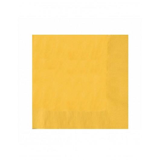 20x Serviette gelb 33 x 33 cm